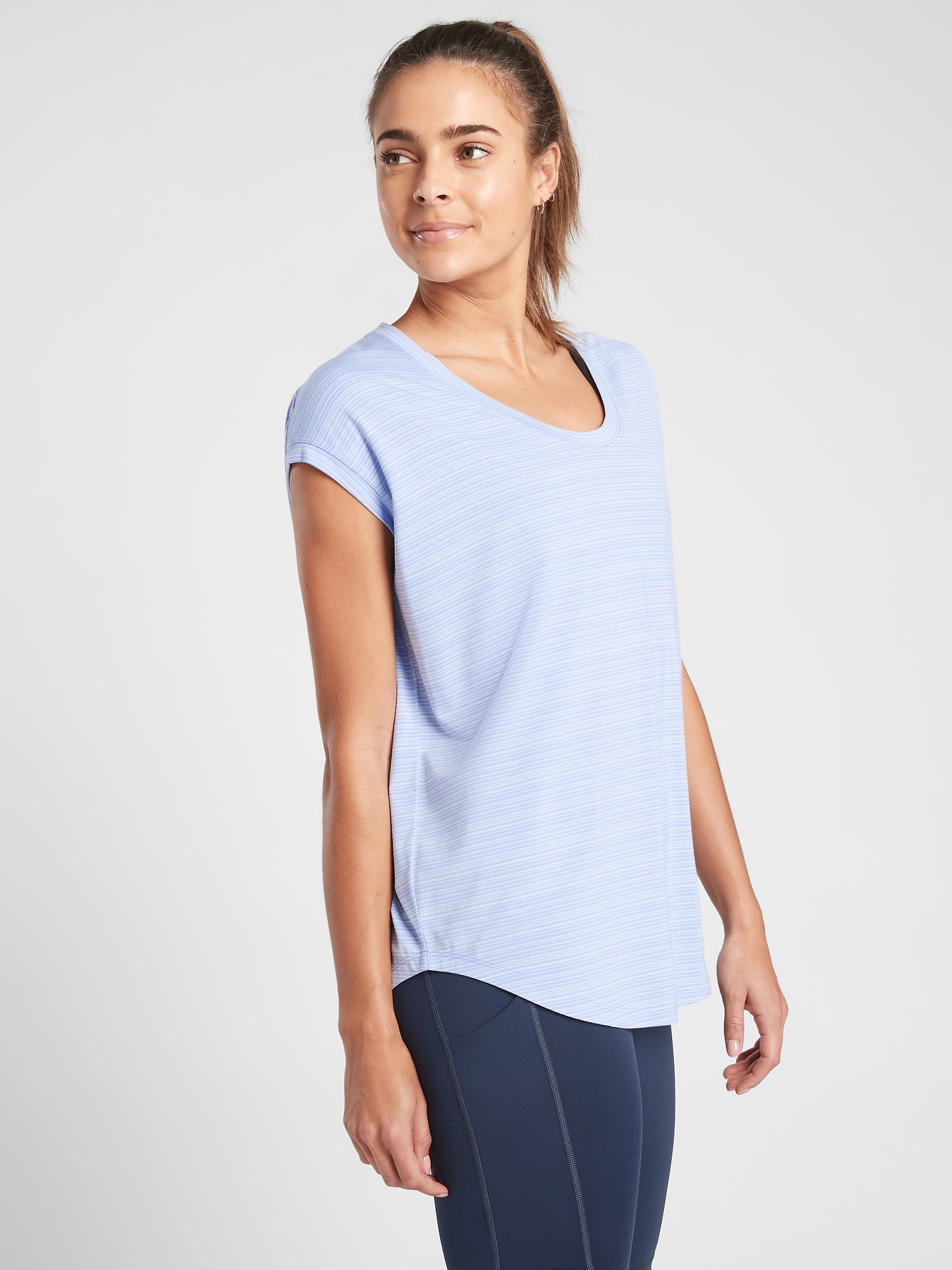 Cloudlight Stratus Striped Tee | Athleta