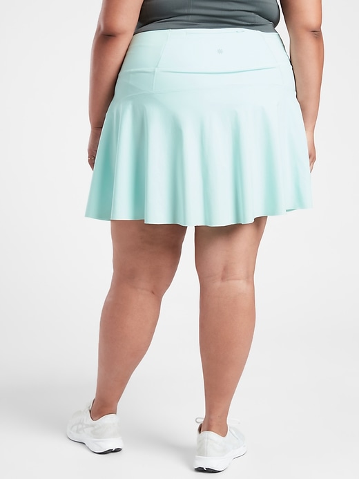 2 of 8 showing, with the color Oasis Blue of product Ace High Rise 15 1/2 Tennis Skort
