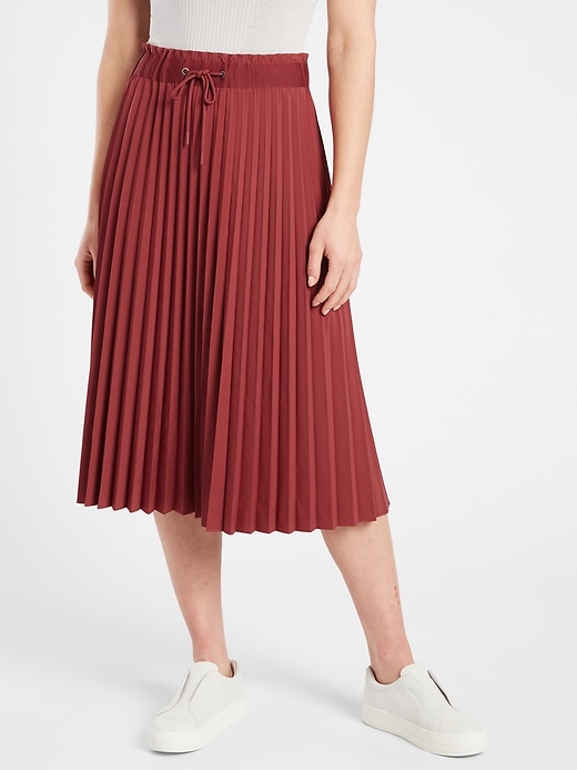 Image number 1 showing, Hayes Pleated Midi Skirt