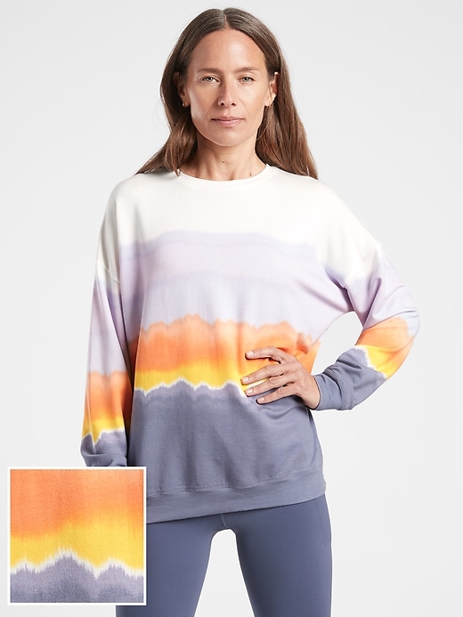 Image number 1 showing, Balance Printed Pullover