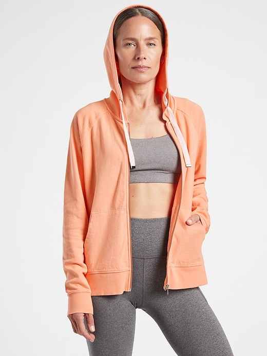 1 of 8 showing, with the color Warm Sunset of product Sundown Hoodie