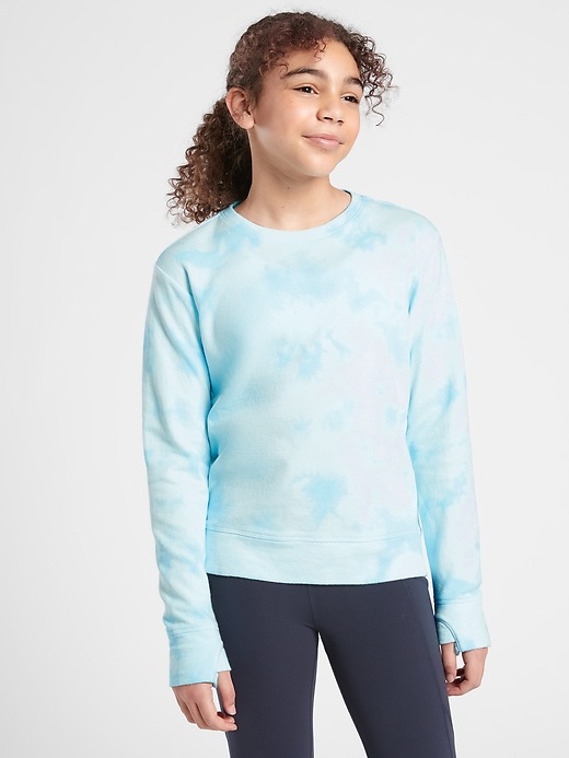 Image number 1 showing, Athleta Girl Beachy Crewneck Sweatshirt