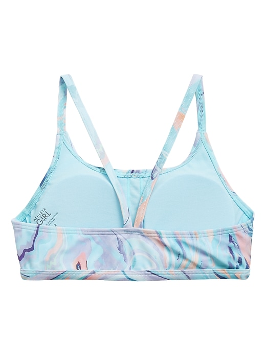View large product image 2 of 2. Athleta Girl Ocean Marble Bikini Top
