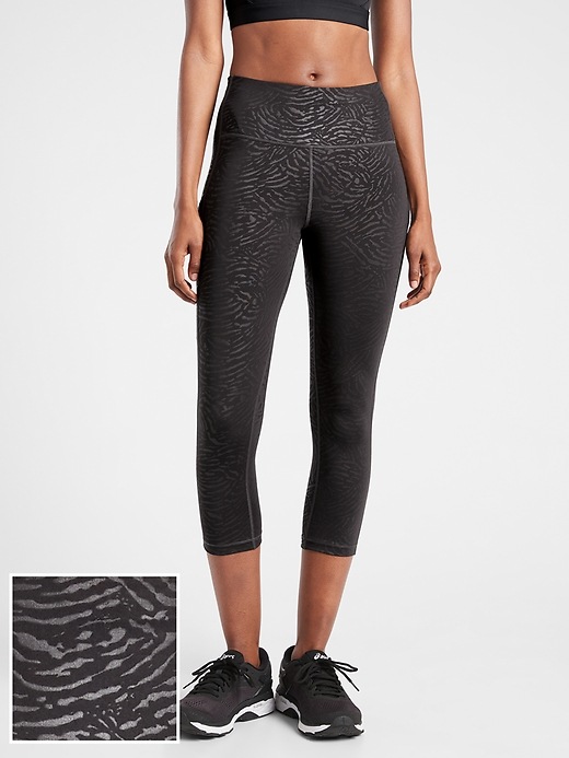 Athleta Ultimate Stash Pocket Embossed Capri. 1