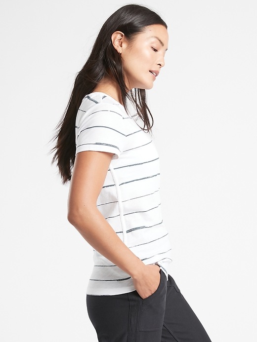 Image number 3 showing, Organic Daily Striped Tee