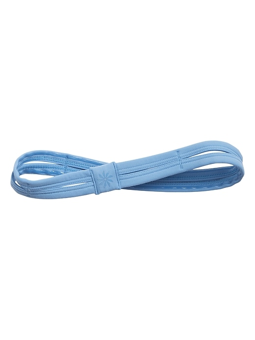 2 of 8 showing, with the color Delphinium Blue of product Athleta Girl Double Trouble Headband