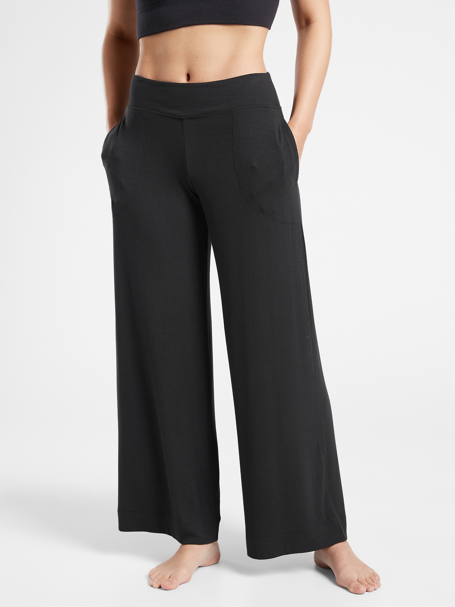 Well Rested Rib Sleep Wide Leg Pant Athleta