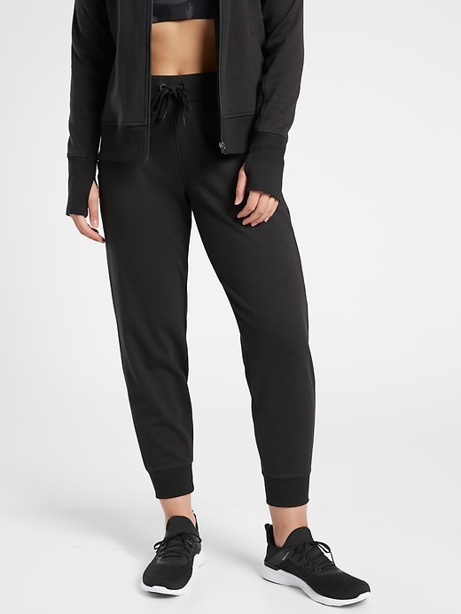 NWOT Athleta Metro Track Trim Jogger BLACK SIZE MP M P        #386273 E1124 