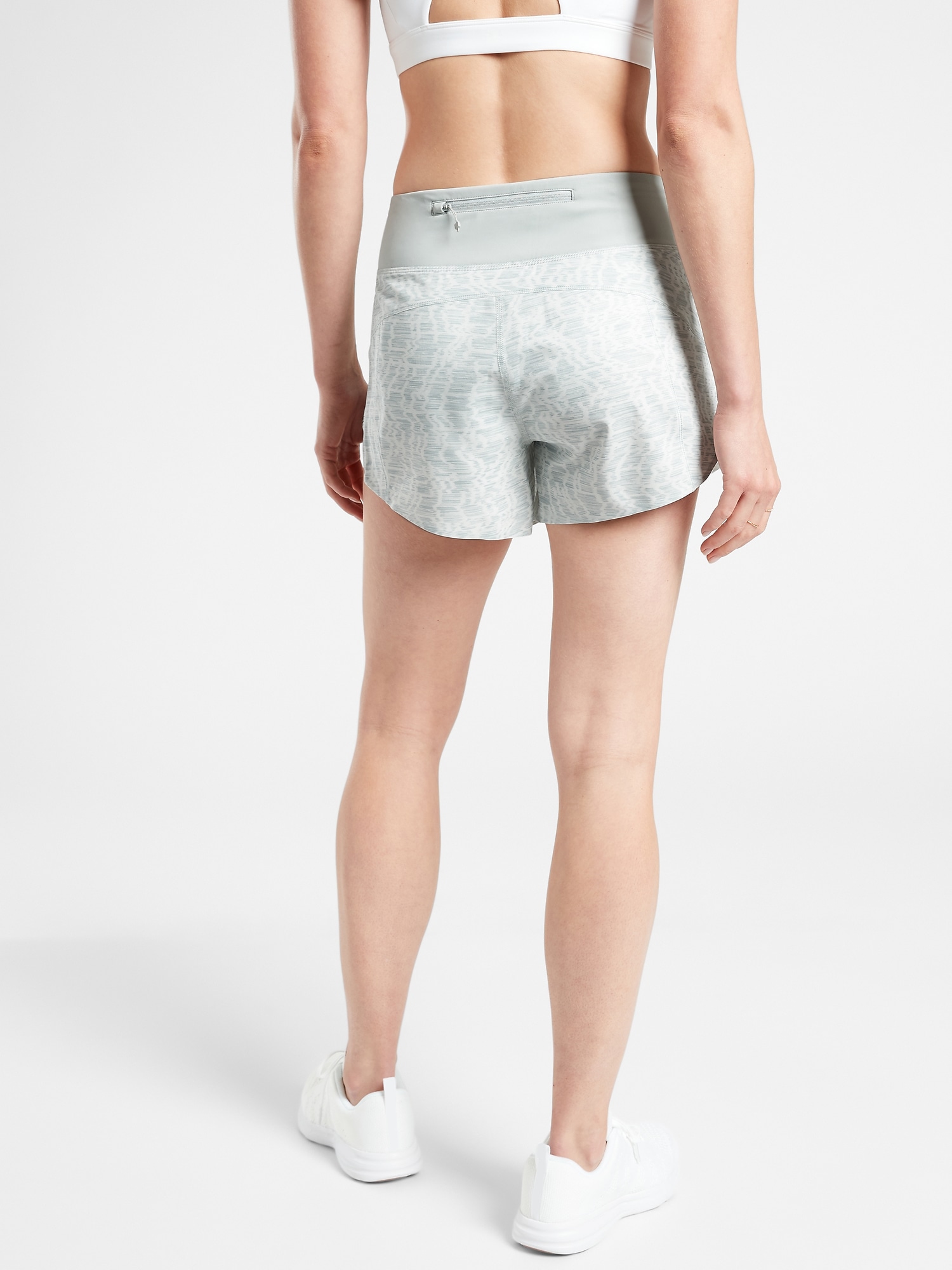athleta printed running free short 3.5