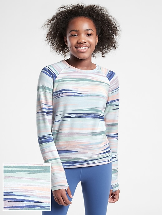 Image number 1 showing, Athleta Girl Warm Up Sweatshirt
