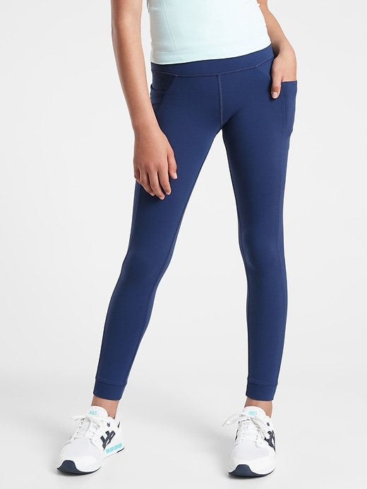 Image number 1 showing, Athleta Girl School Day Ribbed Tight