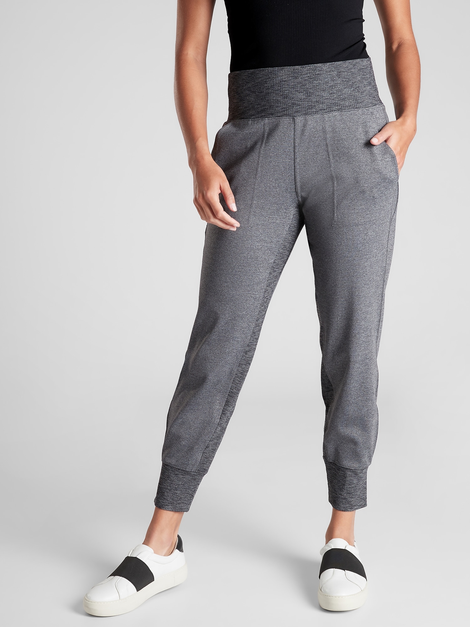 athleta venice velvet stripe jogger