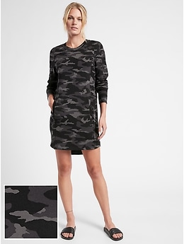 gap camo sweatshirt dress