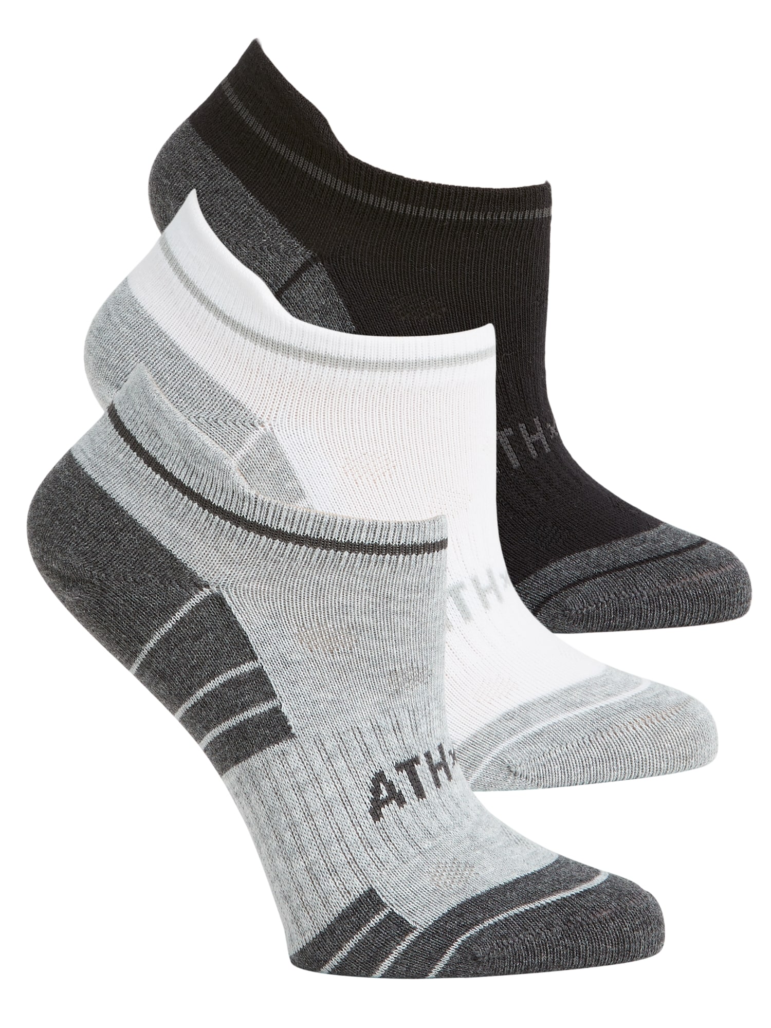 Men's Low Cut White Sport Socks 3pk