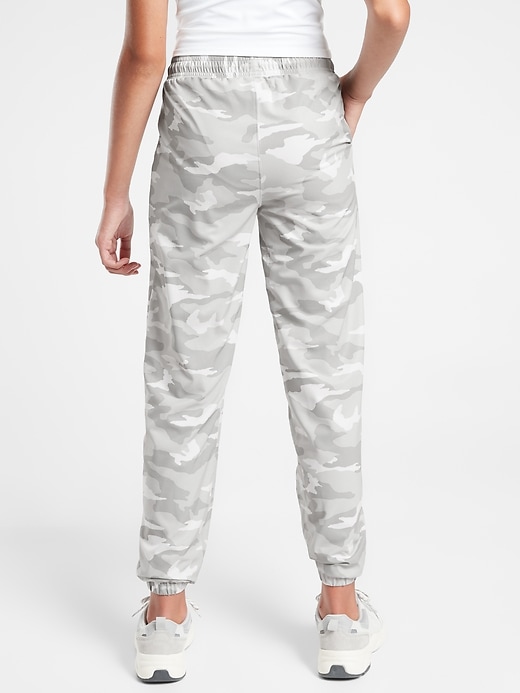 2 of 8 showing, with the color Grey Camo of product Athleta Girl Lined High Jump Jogger