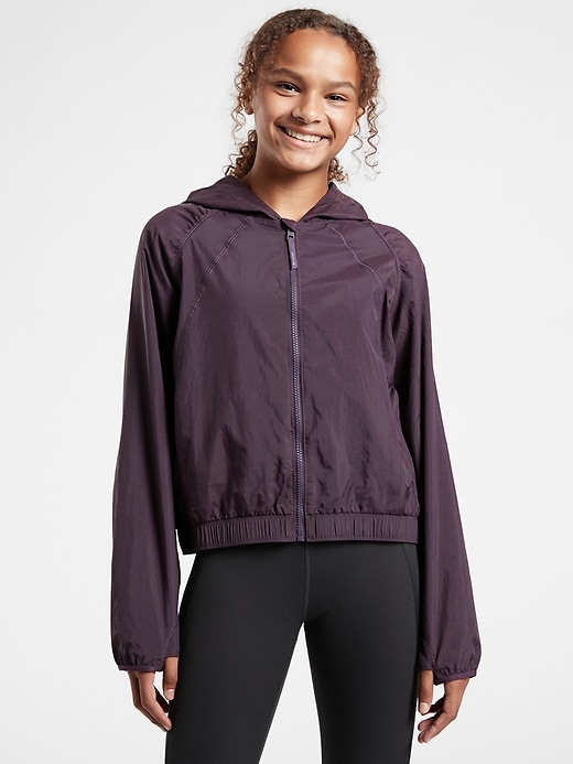 Image number 1 showing, Athleta Girl Grace Full Zip Jacket