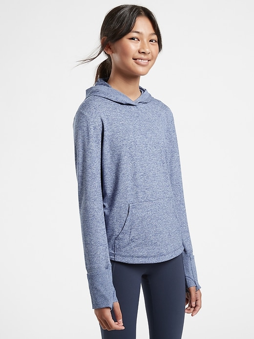 Image number 1 showing, Athleta Girl Uptempo Hooded Top