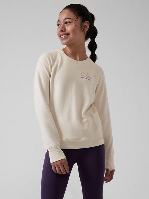 Athleta Girl Warm Up Sweatshirt. 1