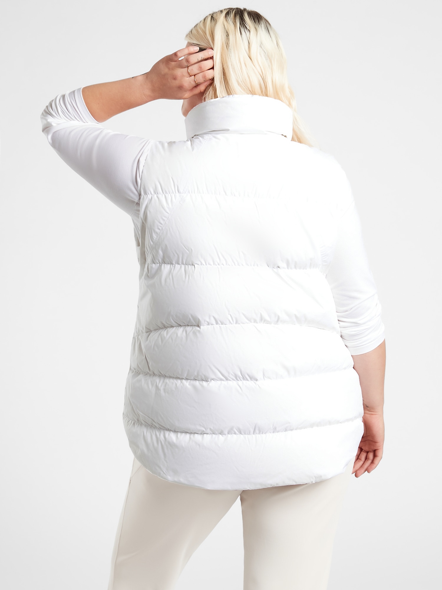 Details about   NWT Athleta $159 White Downtown Down Warm Vest Size Extra Large XL #599481 
