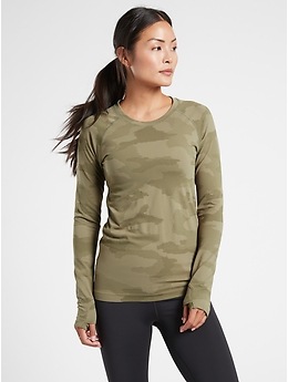 Momentum Seamless Camo Top | Athleta