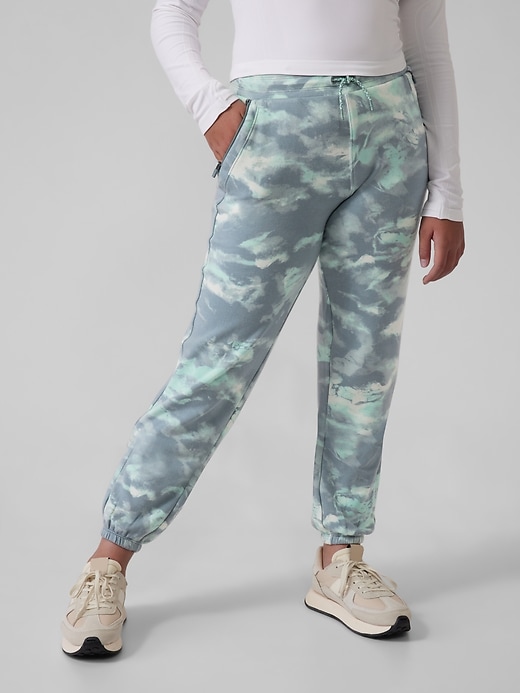 patta checkered warm up jogger