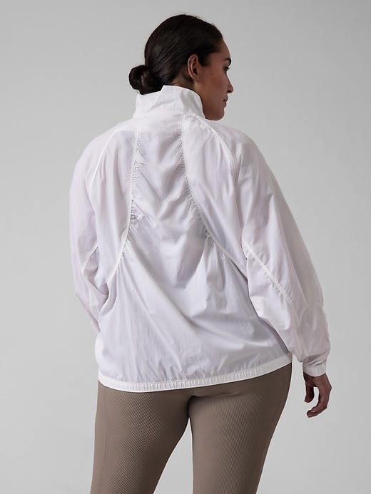 2 of 8 showing, with the color White of product Grace Half-Zip Top