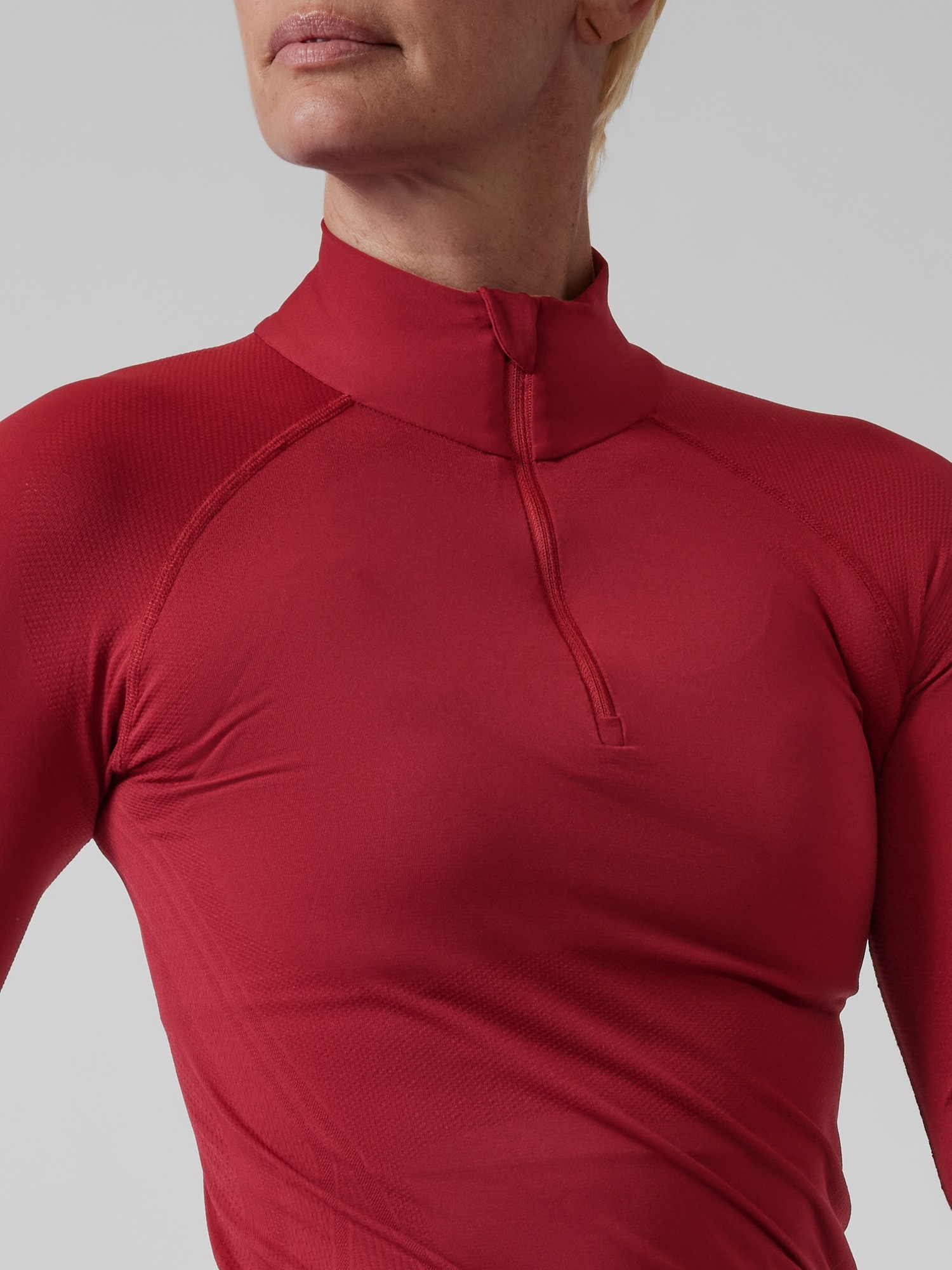 athleta run free half zip