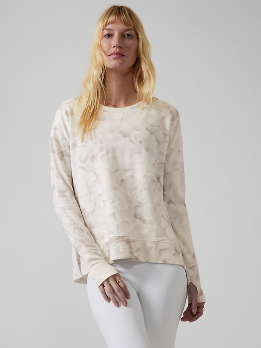 1 of 8 showing, with the color Chakra Floral Bluff Grey of product Coaster Luxe Printed Sweatshirt