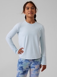 Athleta Womens' Uptempo Elevate Top (Norwegian Grey) $14, Athleta Girls'  High Rise Chit Chat Tight (Tie Dye Multi) $14 & More + Free Shipping