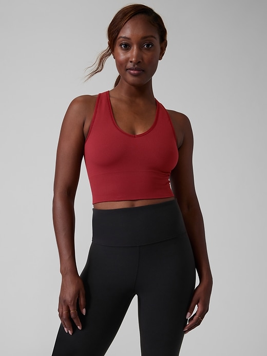 Athleta Aurora Seamless Crop Rib Tank. 1