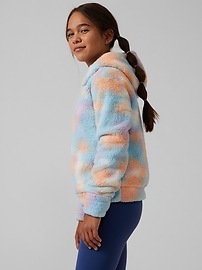 Athleta Girl So Snug Printed Sherpa Hoodie