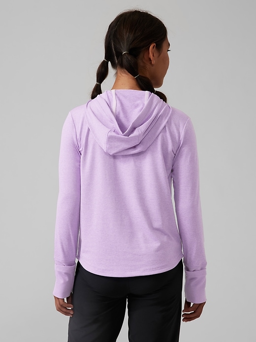 Image number 2 showing, Athleta Girl Uptempo Hooded Top