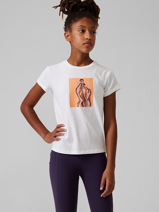 Athleta Girl Daily Graphic Artist Tee. 1