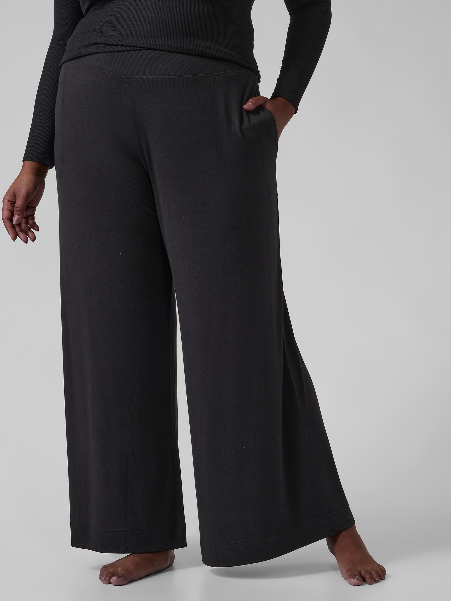 Well Rested Rib Sleep Wide Leg Pant Athleta