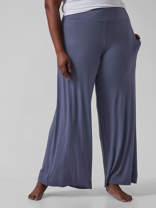 Well Rested Rib Sleep Wide Leg Pant Athleta