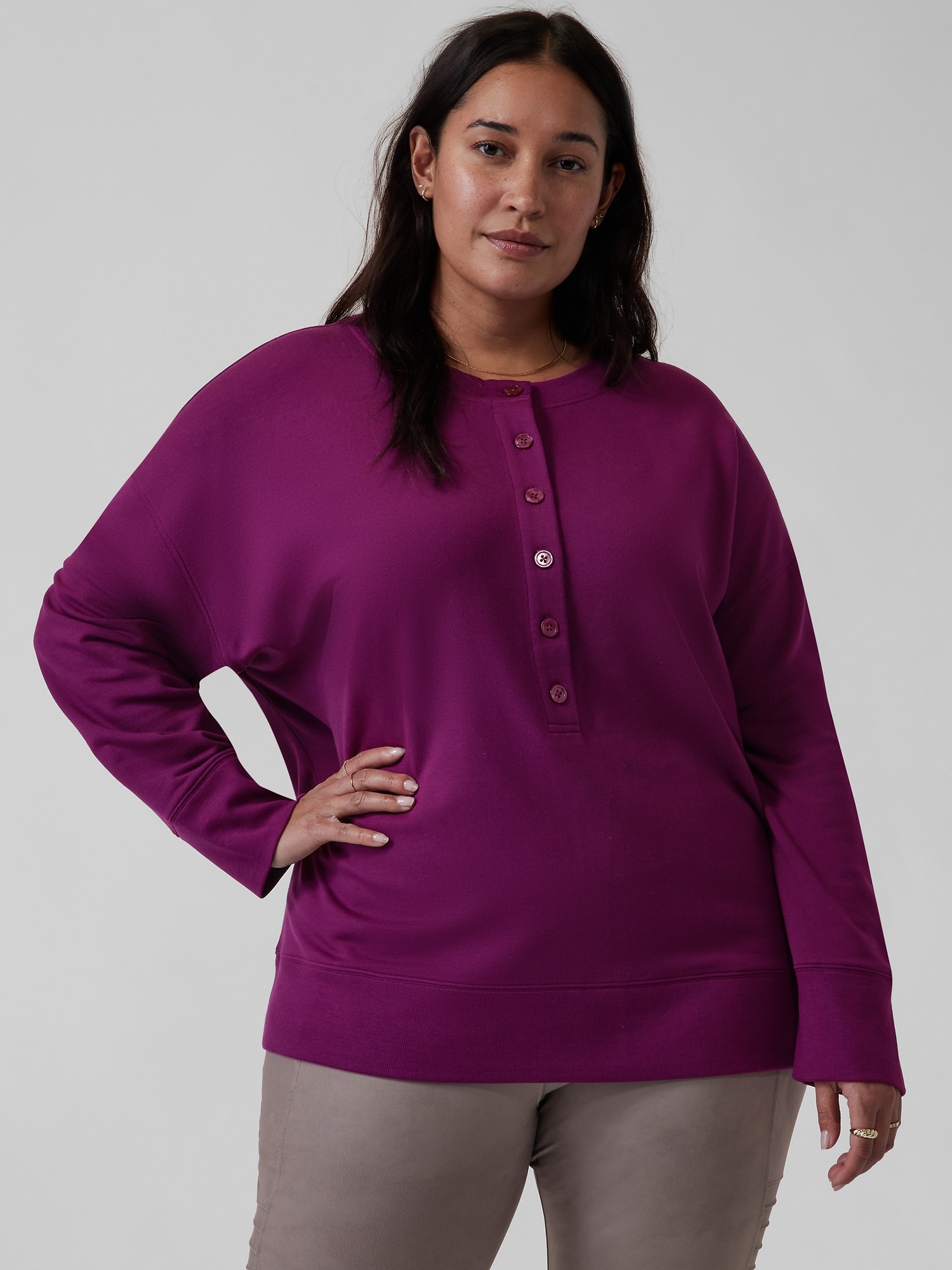Balance Henley Sweatshirt Athleta