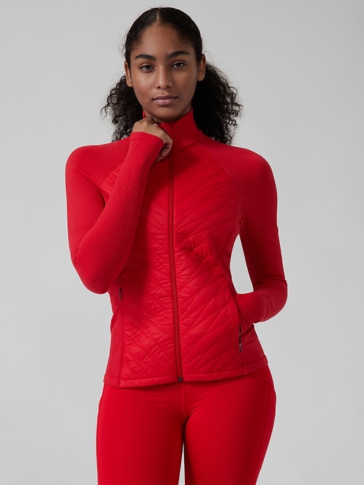 1 of 8 showing, with the color Matador Red of product Flurry Force Insulated PrimaLoft® Jacket II