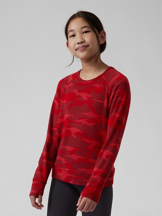 Image number 1 showing, Athleta Girl Warm Up Sweatshirt