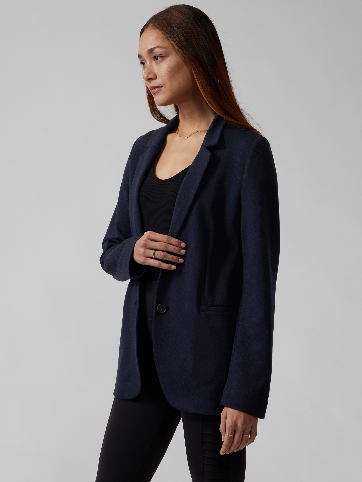 wallis navy ribbed jacket