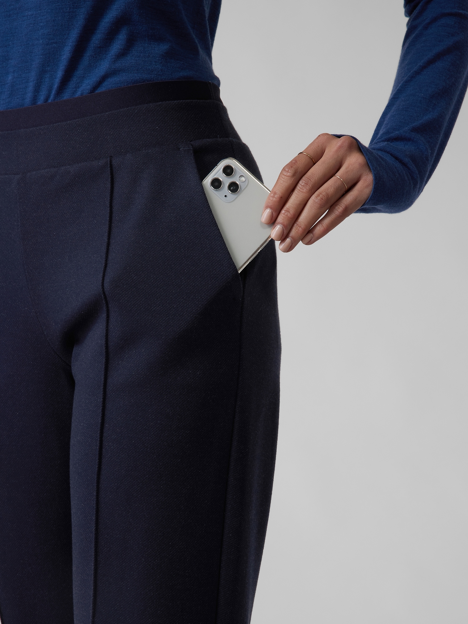 Venice Heathered Pintuck Pant | Athleta