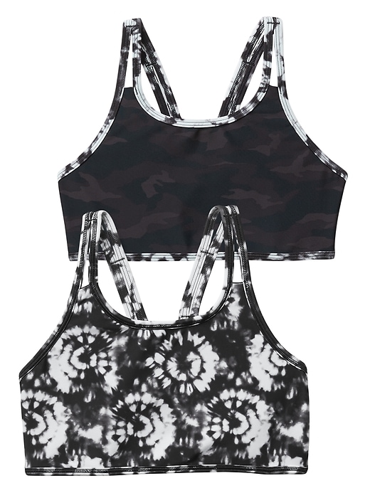 Athleta Girl Reversible Camo Tie Dye Bikini Top | Athleta