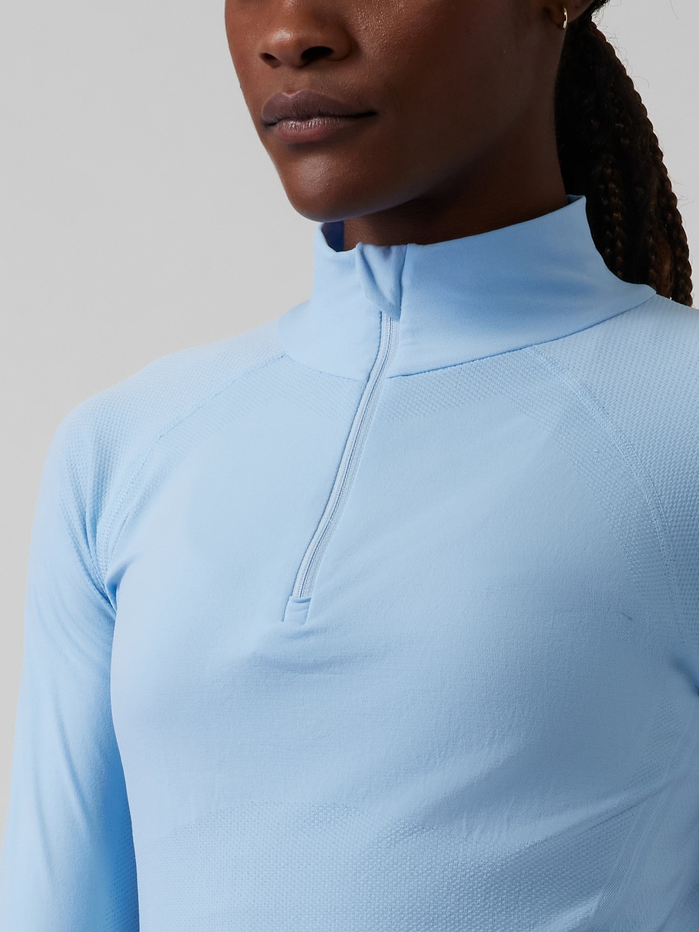 athleta run free half zip