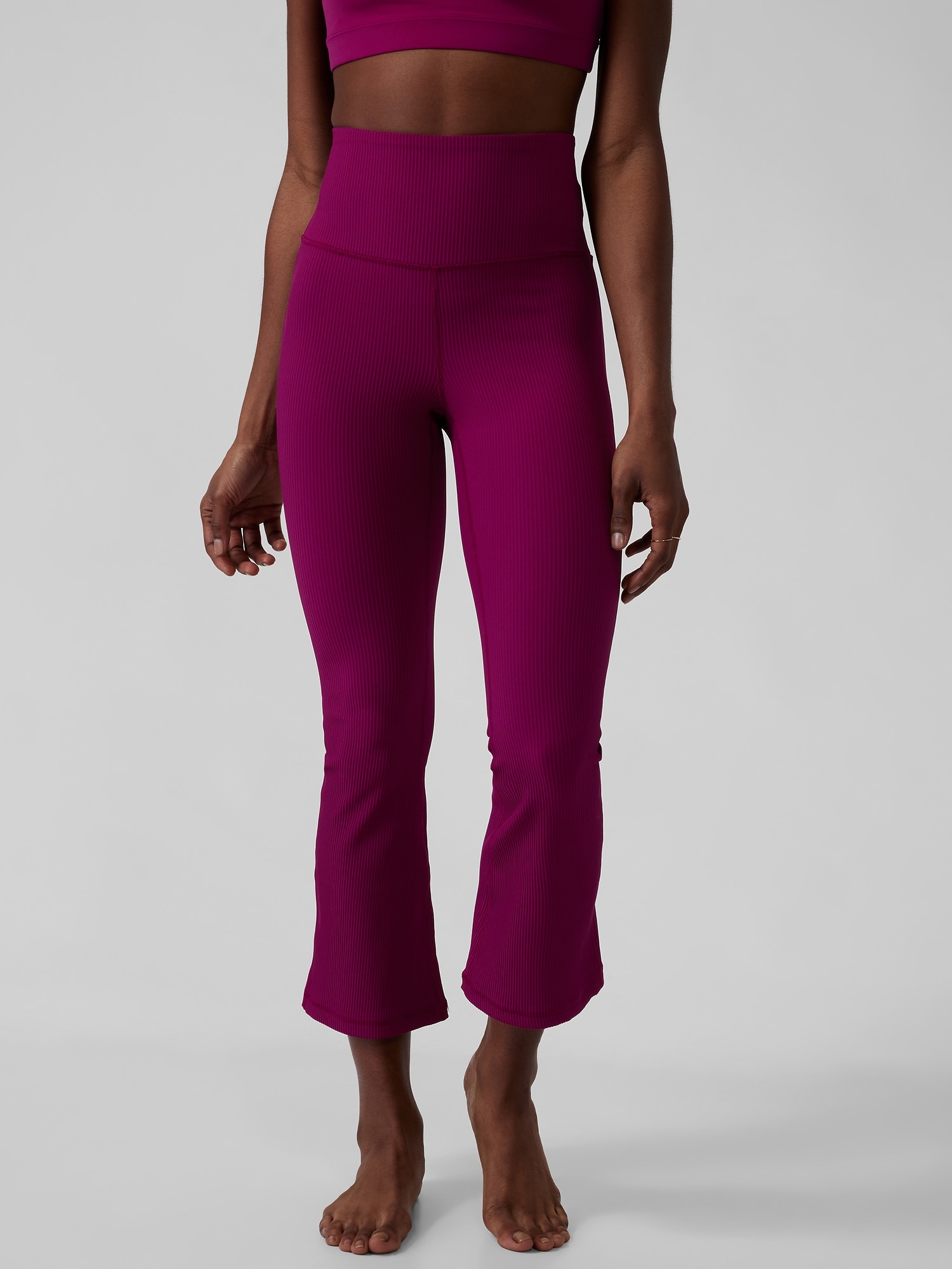 Elation Rib Crop Flare Athleta