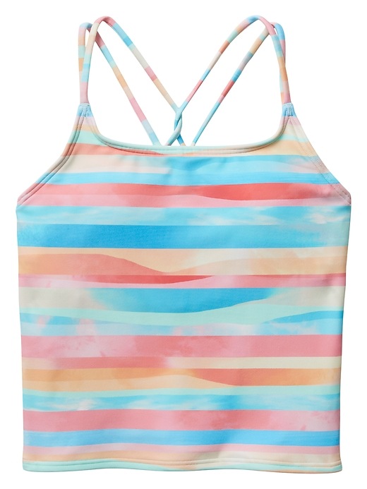 Athleta Girl Sunset Oasis Crop Tankini Top. 1