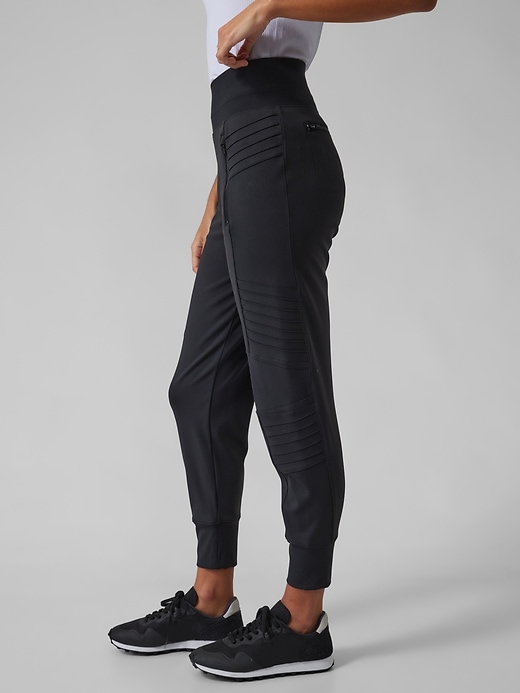 athleta venice velvet stripe jogger