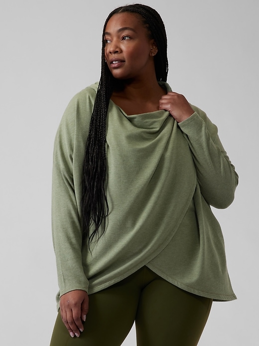 Athleta deals Purana Wrap Sweatshirt