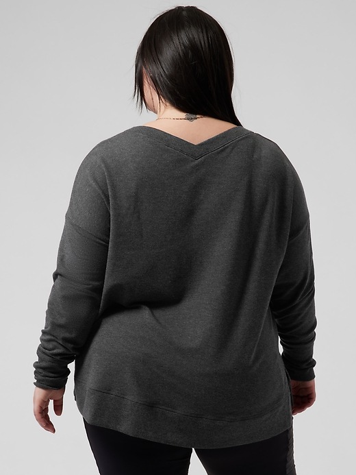 Image number 5 showing, Coaster Luxe V &#45Neck Sweatshirt