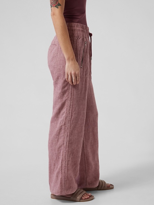 Image number 3 showing, Cabo Linen Wide Leg Pant