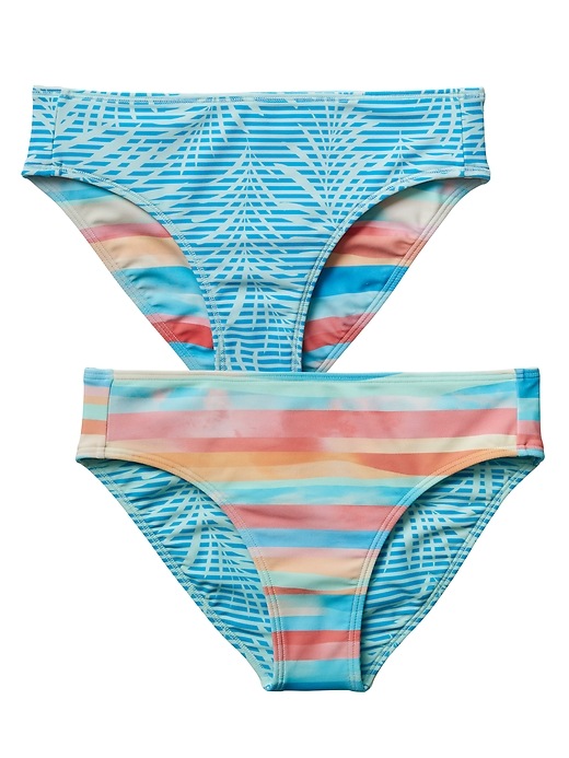 Athleta Girl Reversible Sunset Oasis Bikini Bottom. 1