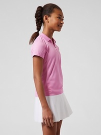 Athleta Girl Power Up Short Sleeve Polo